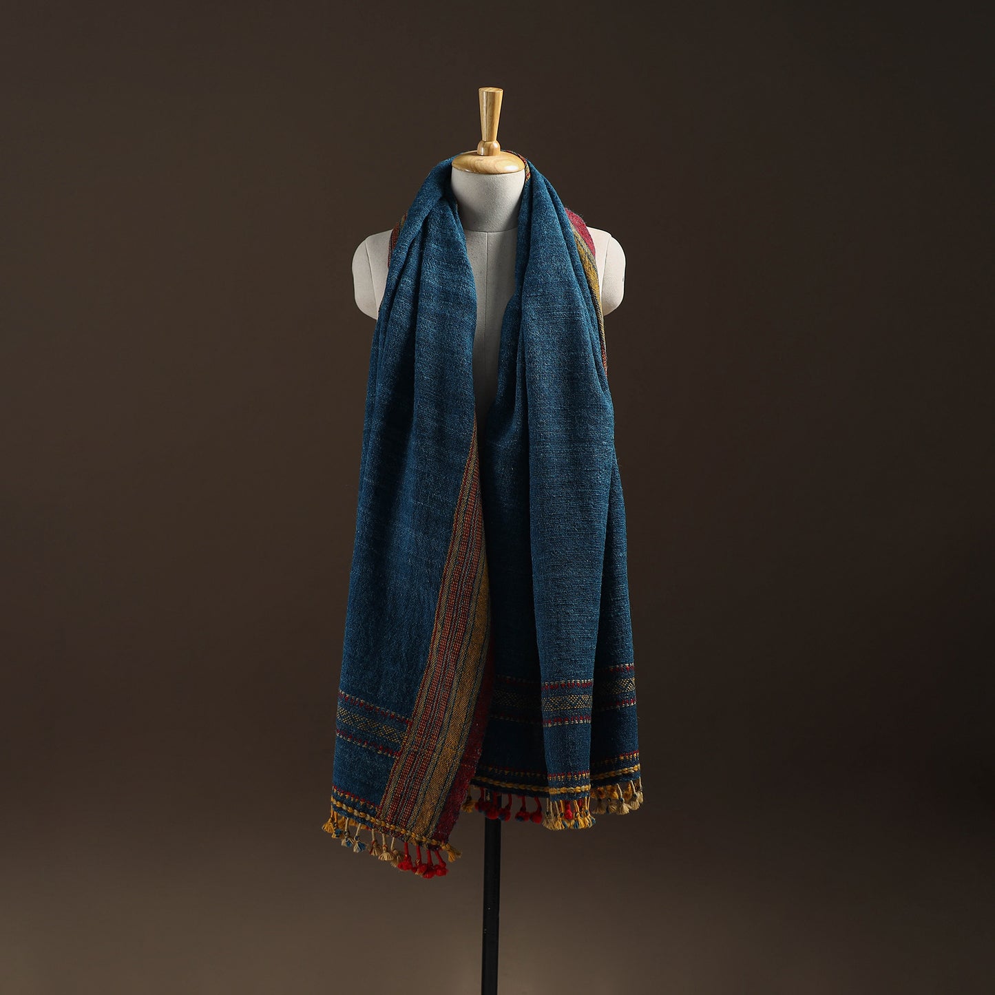 Kutch Handspun Handwoven Desi Wool Shawl 22