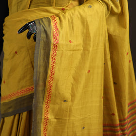 Peepal Leaf Buti Jacquard Pure Handloom Cotton Saree 22