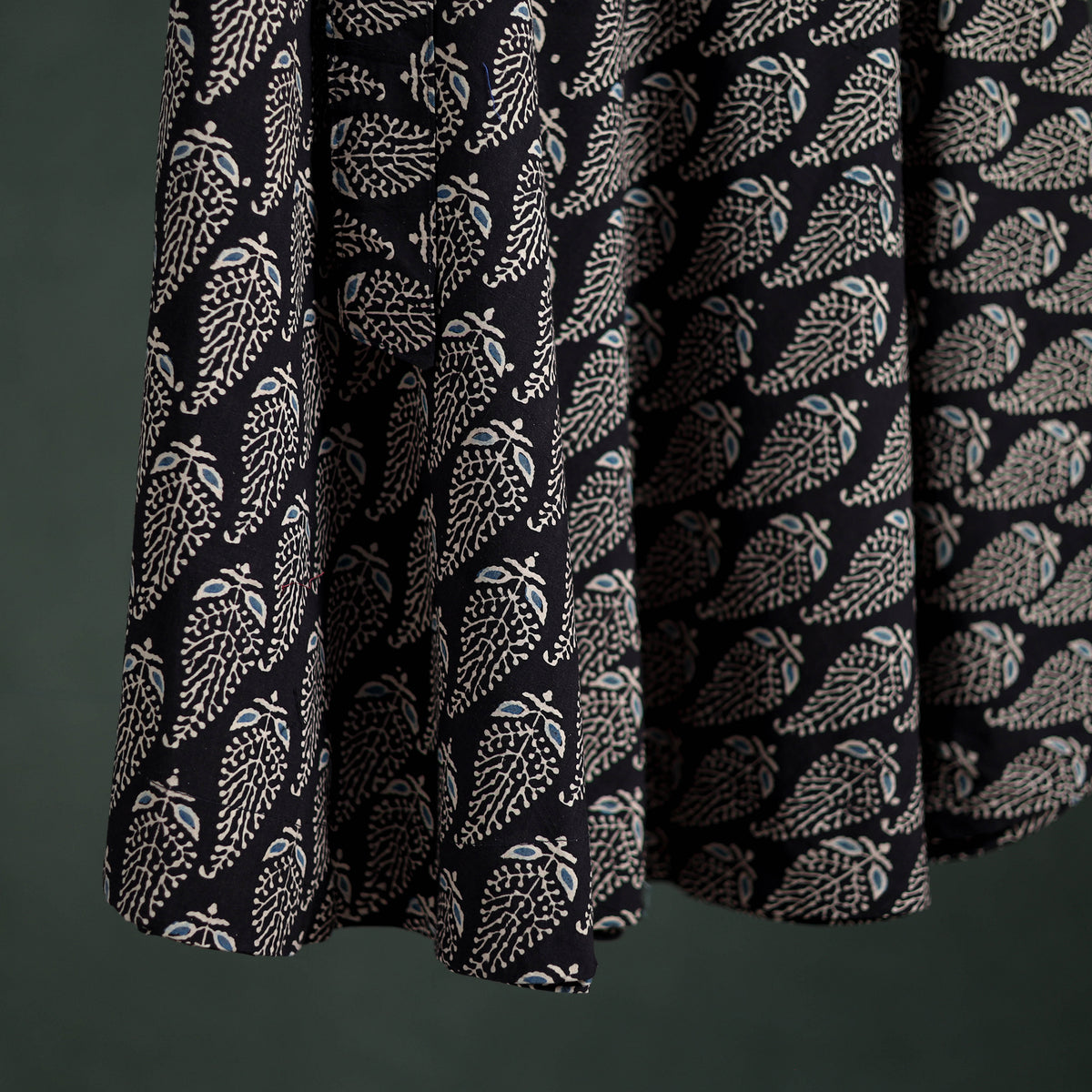 Ajrakh Hand Block Print Cotton Wrap Around Skirt 23