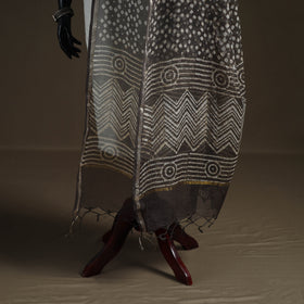 Pipad Hand Block Print Natural Dyed Kota Doria Cotton Dupatta 02