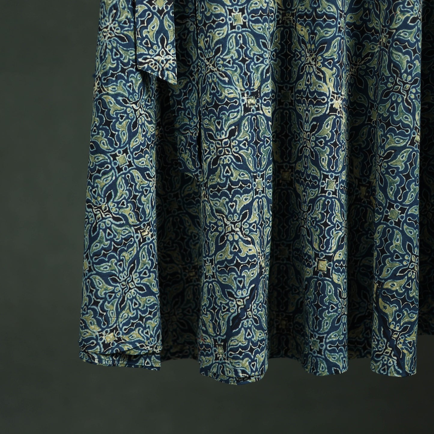 Ajrakh Hand Block Print Cotton Wrap Around Skirt 42