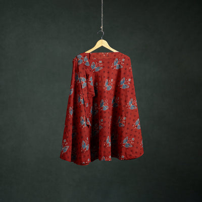 Ajrakh Hand Block Print Cotton Wrap Around Skirt 24
