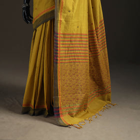 Peepal Leaf Buti Jacquard Pure Handloom Cotton Saree 22