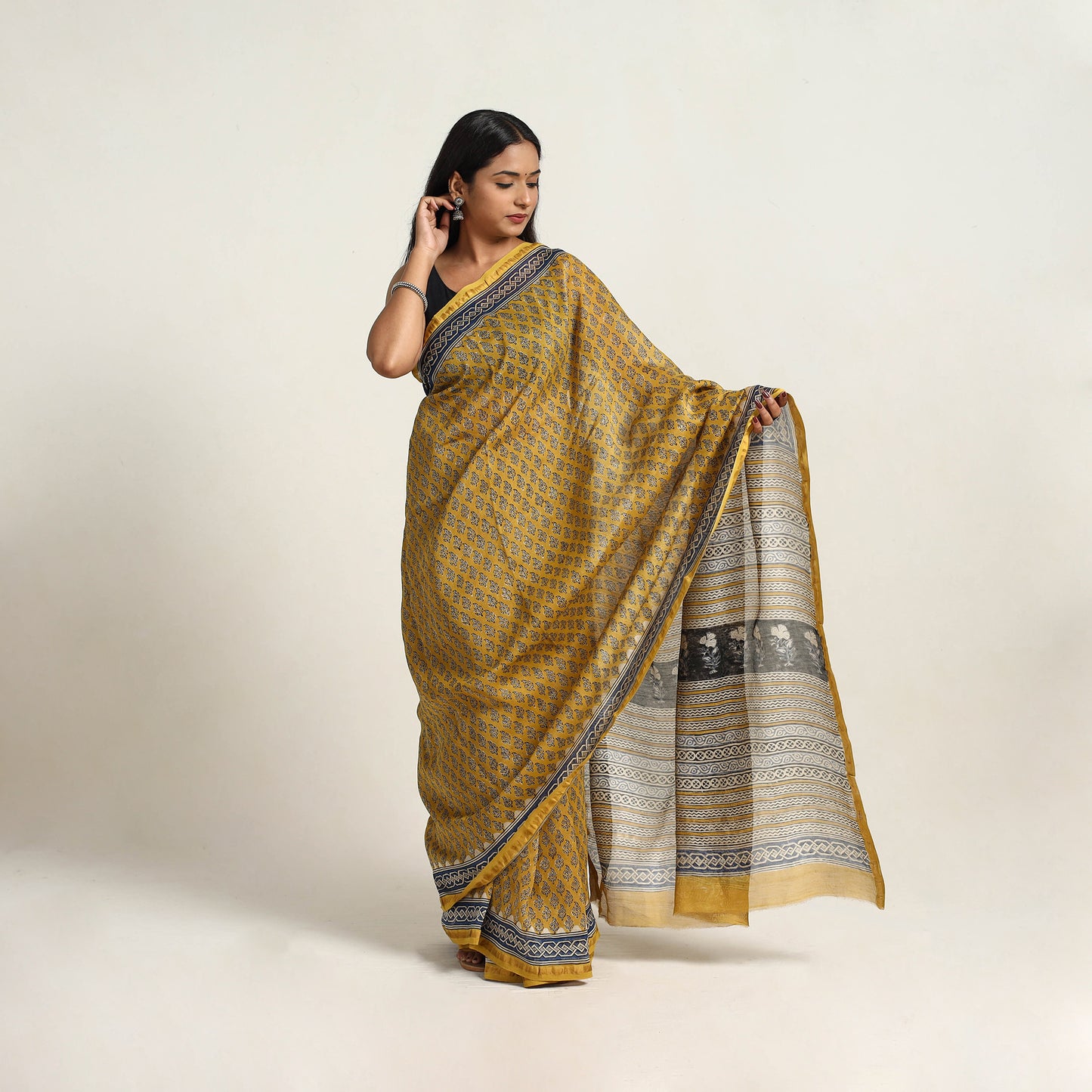 Bagru Saree