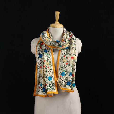 Ranihati Chanderi Silk Hand Embroidered Stole 41