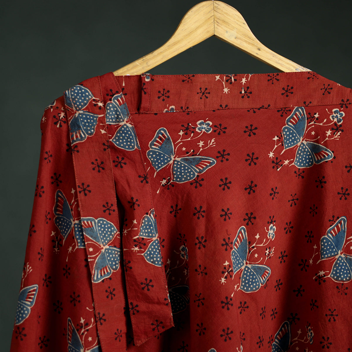 Ajrakh Hand Block Print Cotton Wrap Around Skirt 24