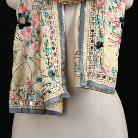 Ranihati Chanderi Silk Hand Embroidered Stole 42