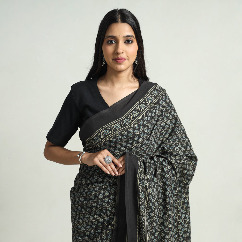 ajrakh saree