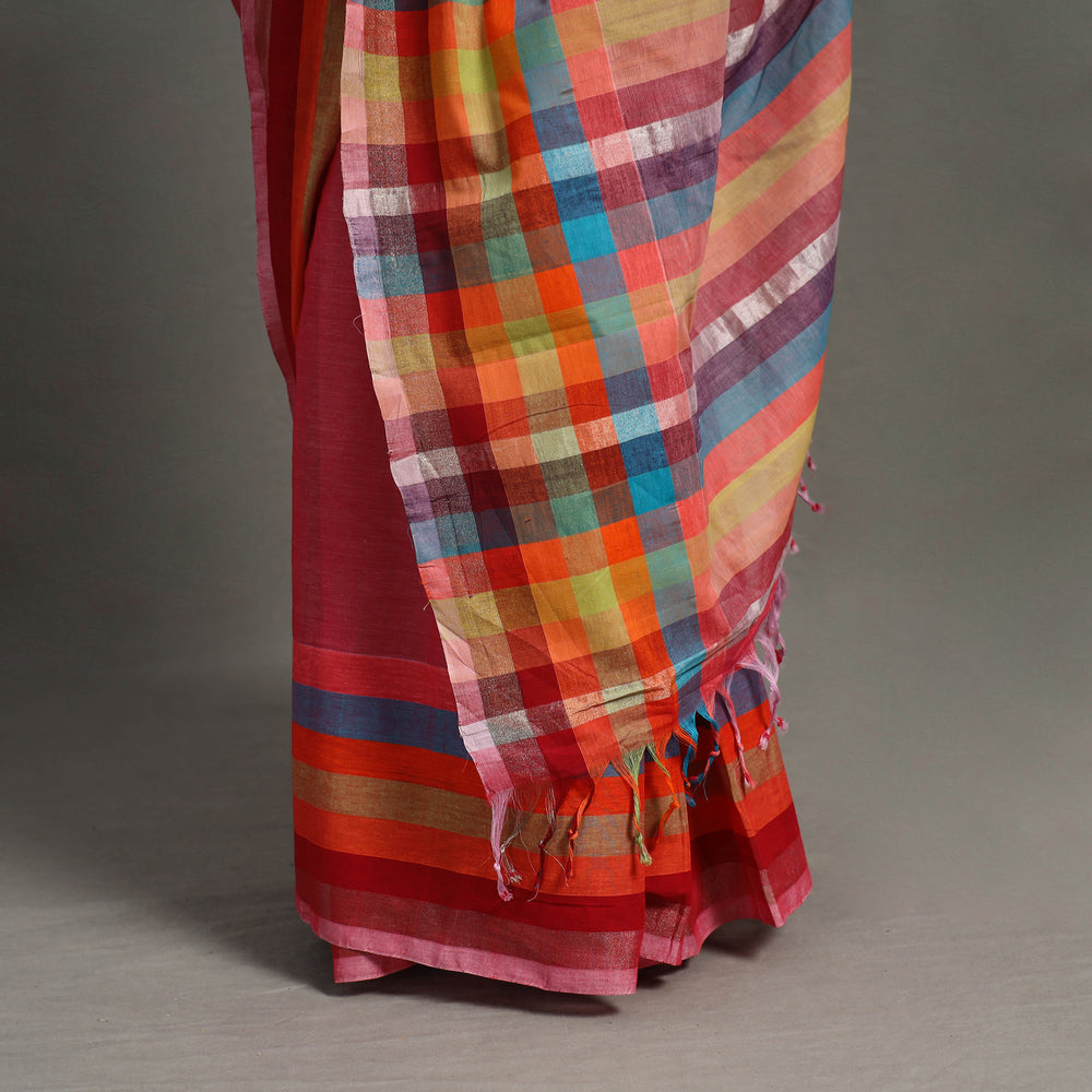 Zari Stripes Cotton Handloom Saree 21