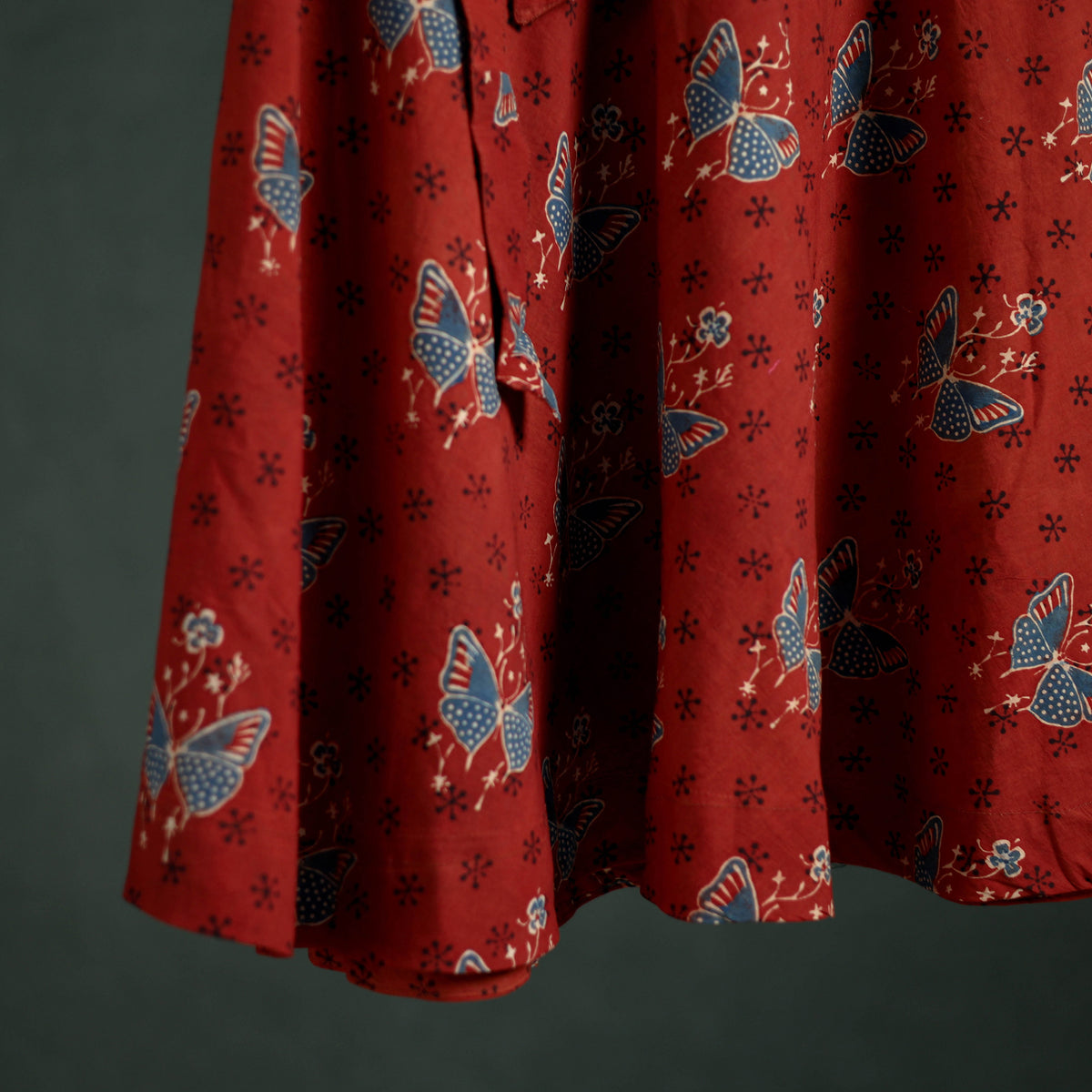 Ajrakh Hand Block Print Cotton Wrap Around Skirt 24