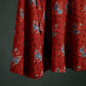 Ajrakh Hand Block Print Cotton Wrap Around Skirt 24