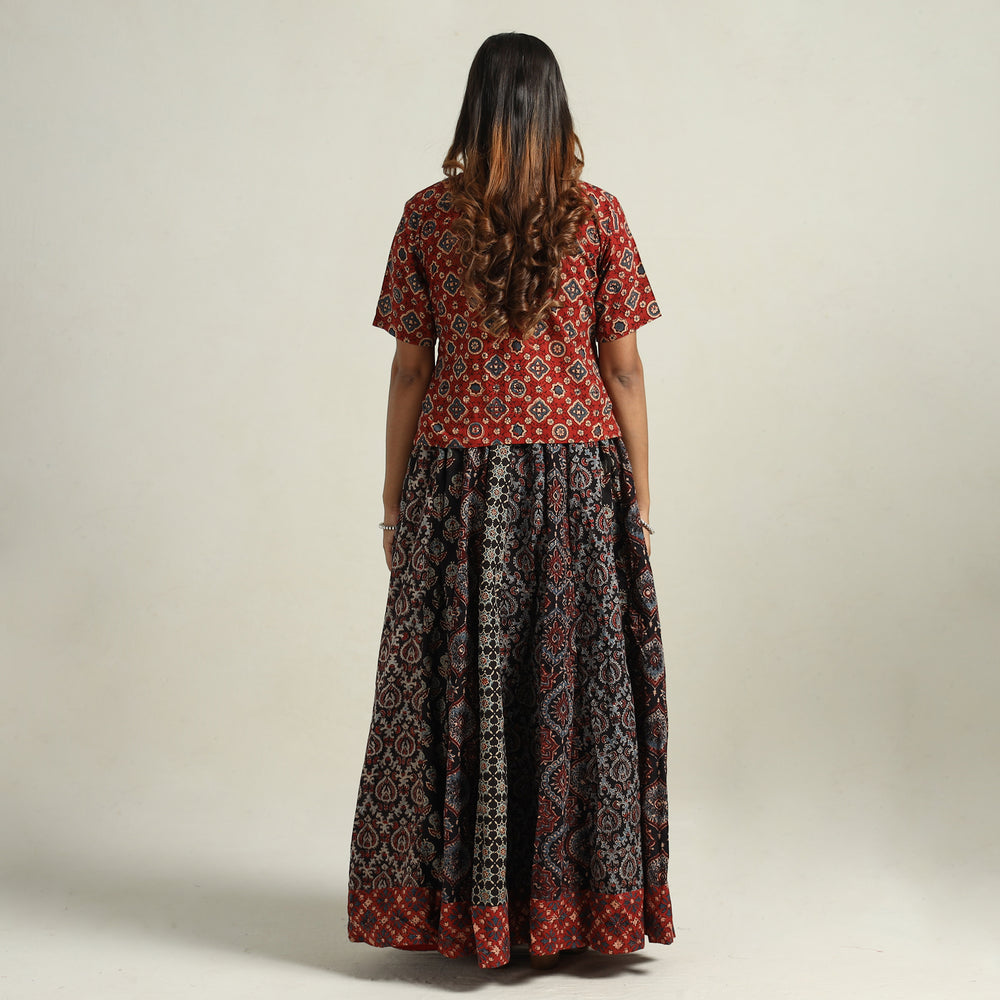 Ajrakh Patchwork Skirt 