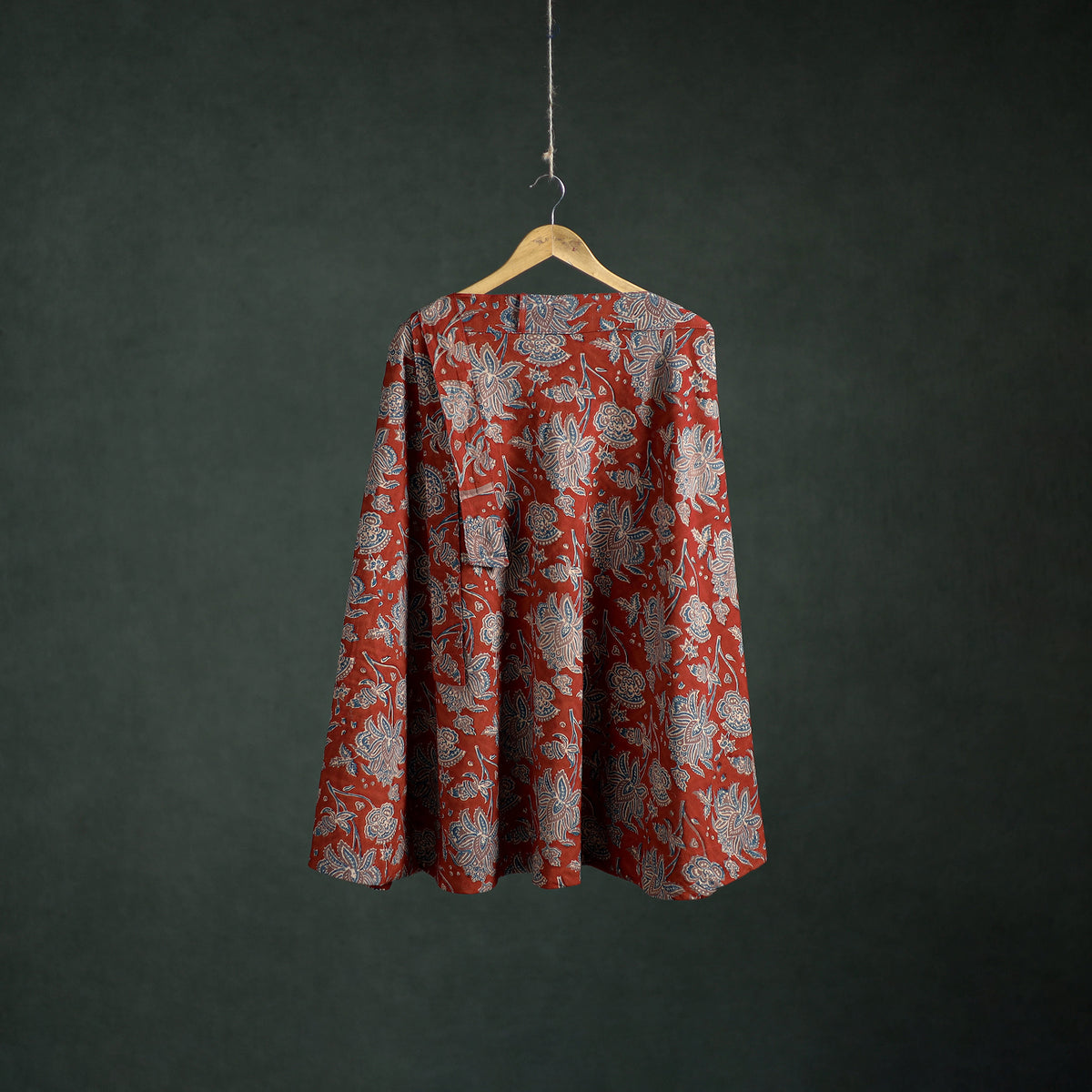 Ajrakh Hand Block Print Cotton Wrap Around Skirt 25