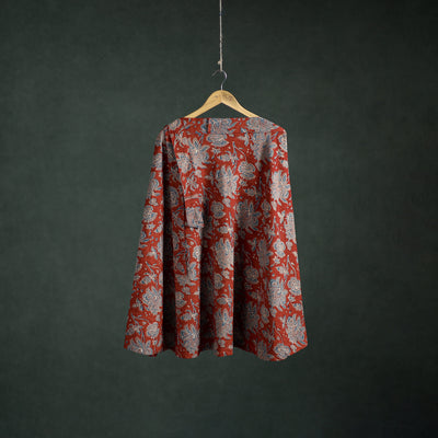 Ajrakh Hand Block Print Cotton Wrap Around Skirt 25
