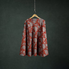 Ajrakh Hand Block Print Cotton Wrap Around Skirt 25