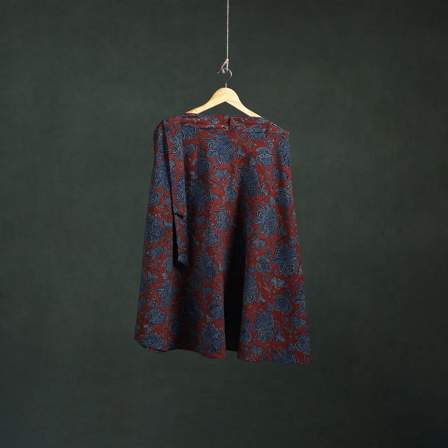 Ajrakh Hand Block Print Cotton Wrap Around Skirt 43