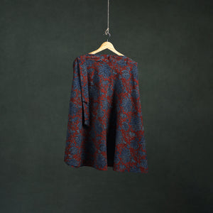 Ajrakh Hand Block Print Cotton Wrap Around Skirt 43