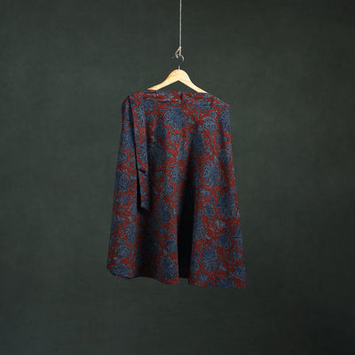 Ajrakh Hand Block Print Cotton Wrap Around Skirt 43