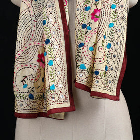 Ranihati Chanderi Silk Hand Embroidered Stole 46