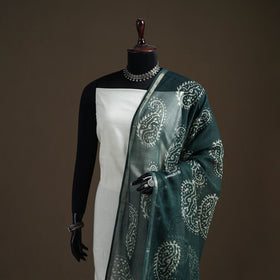 Pipad Hand Block Print Natural Dyed Kota Doria Cotton Dupatta 03