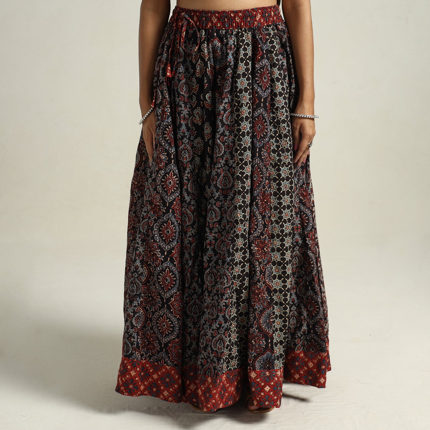 Ajrakh Patchwork Skirt 