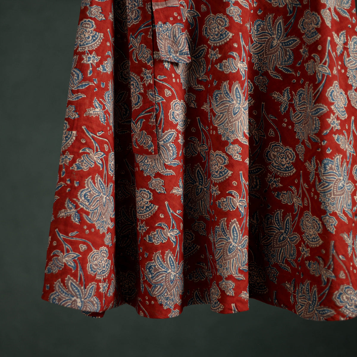 Ajrakh Hand Block Print Cotton Wrap Around Skirt 25