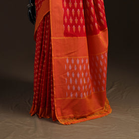 Pochampally Ikat Weave Mercerised Cotton Saree 22