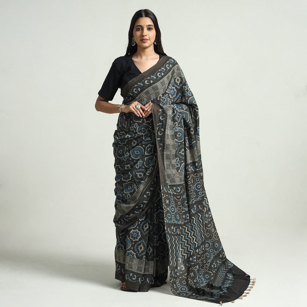 ajrakh saree