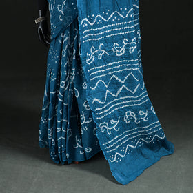 Kutch Bandhani Tie-Dye Cotton Saree 71