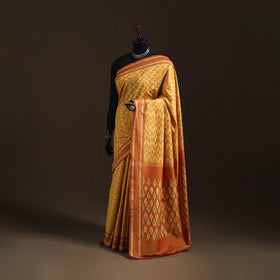 Pochampally Ikat Weave Mercerised Cotton Saree 23