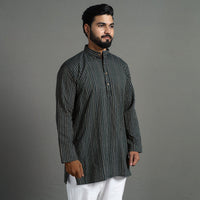 Plain Handloom Cotton Men Short Kurta