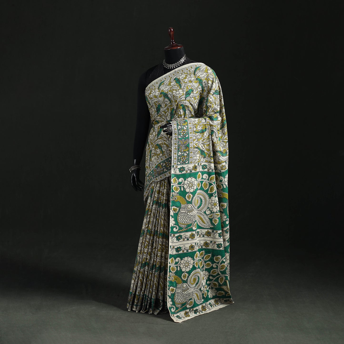 Kalamkari Printed Cotton Saree 22