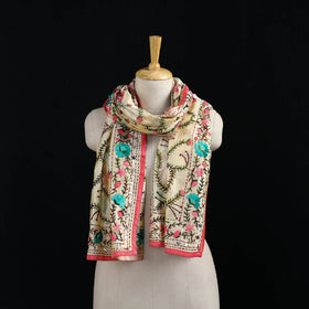Ranihati Chanderi Silk Hand Embroidered Stole 48