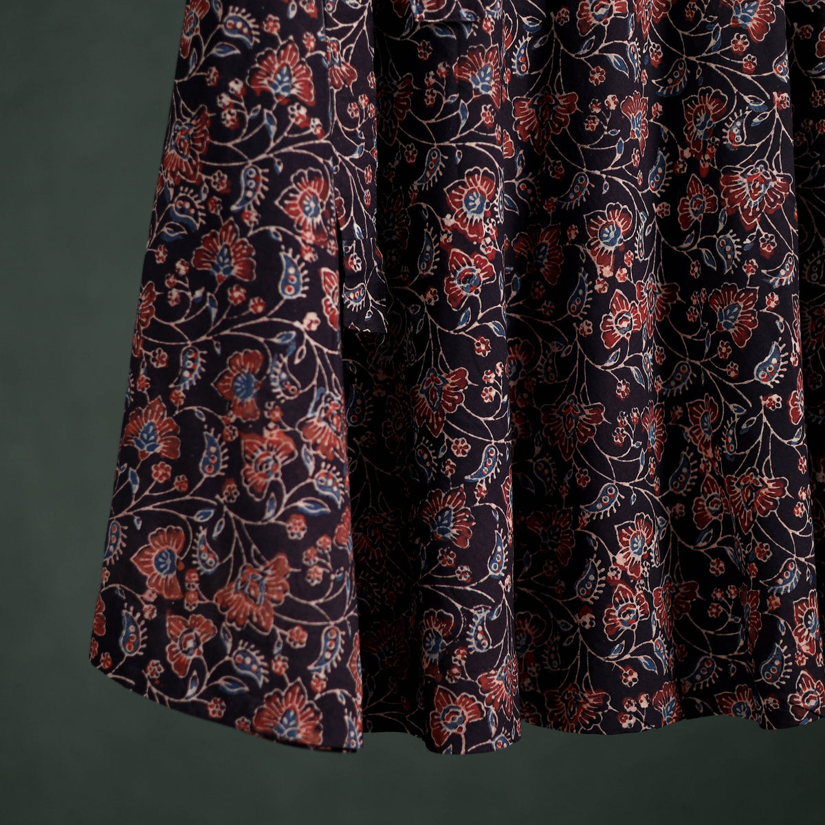 Ajrakh Hand Block Print Cotton Wrap Around Skirt 26
