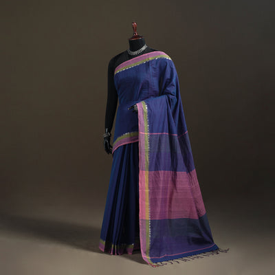 Godavari Plain Pure Handloom Dobby Cotton Saree 24