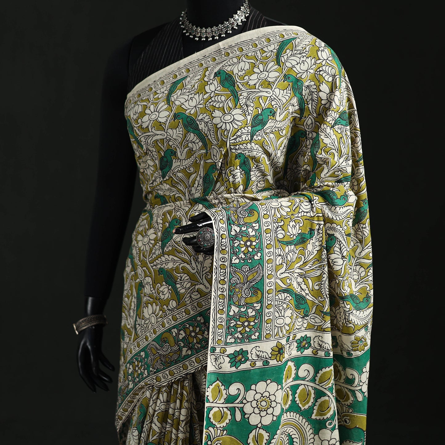 Kalamkari Printed Cotton Saree 22