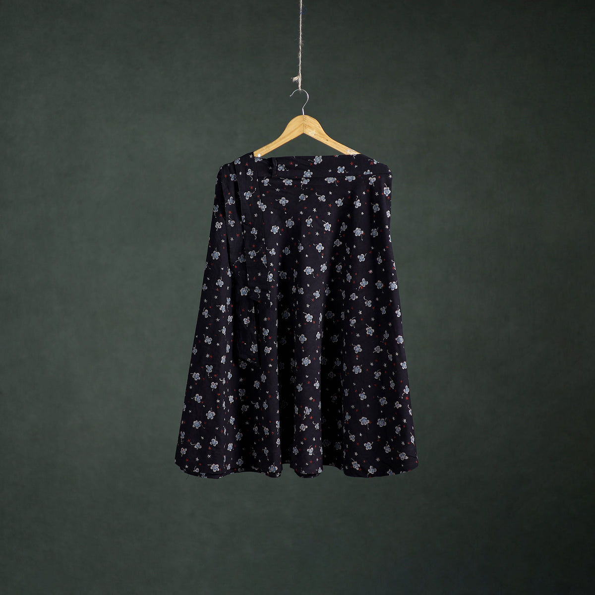 Ajrakh Hand Block Print Cotton Wrap Around Skirt 27