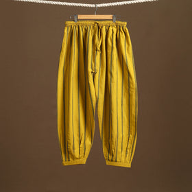 Yellow - cotton jacquard weave afghani salwar 11