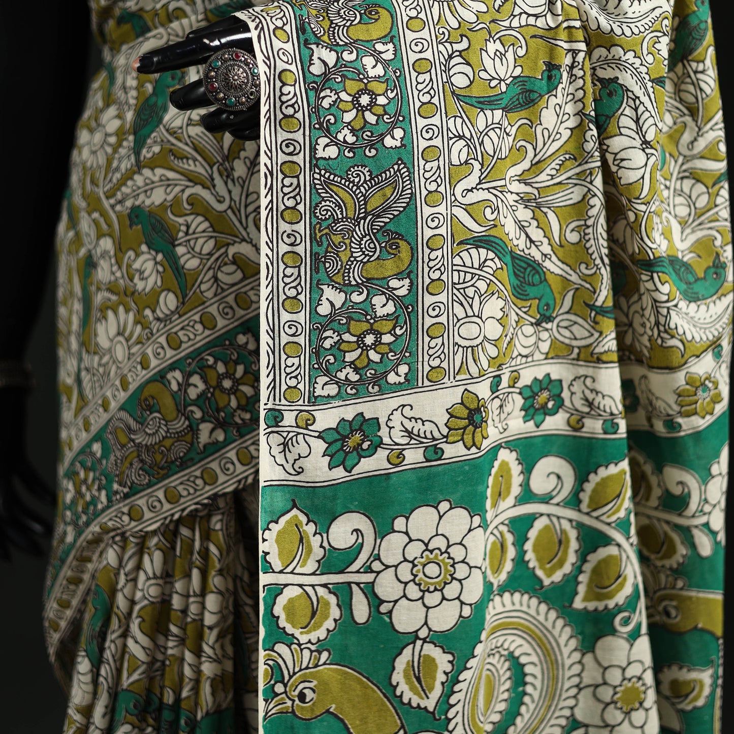 Kalamkari Printed Cotton Saree 22
