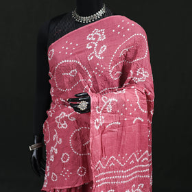Kutch Bandhani Tie-Dye Cotton Saree 72