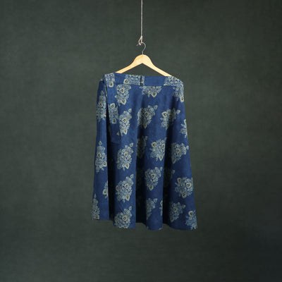 Ajrakh Hand Block Print Cotton Wrap Around Skirt 44