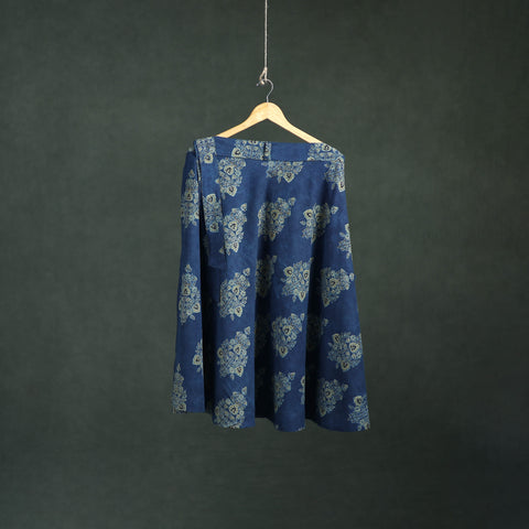Ajrakh Hand Block Print Cotton Wrap Around Skirt 44