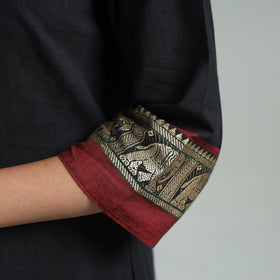 Black - Dharwad Cotton Straight Kurta