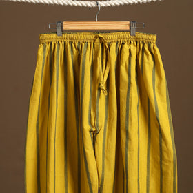 Yellow - cotton jacquard weave afghani salwar 11