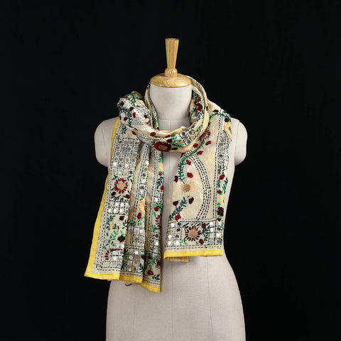 Ranihati Chanderi Silk Hand Embroidered Stole 51