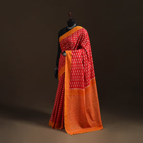 Pochampally Ikat Weave Mercerised Cotton Saree 24