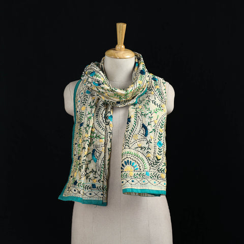Ranihati Chanderi Silk Hand Embroidered Stole 52