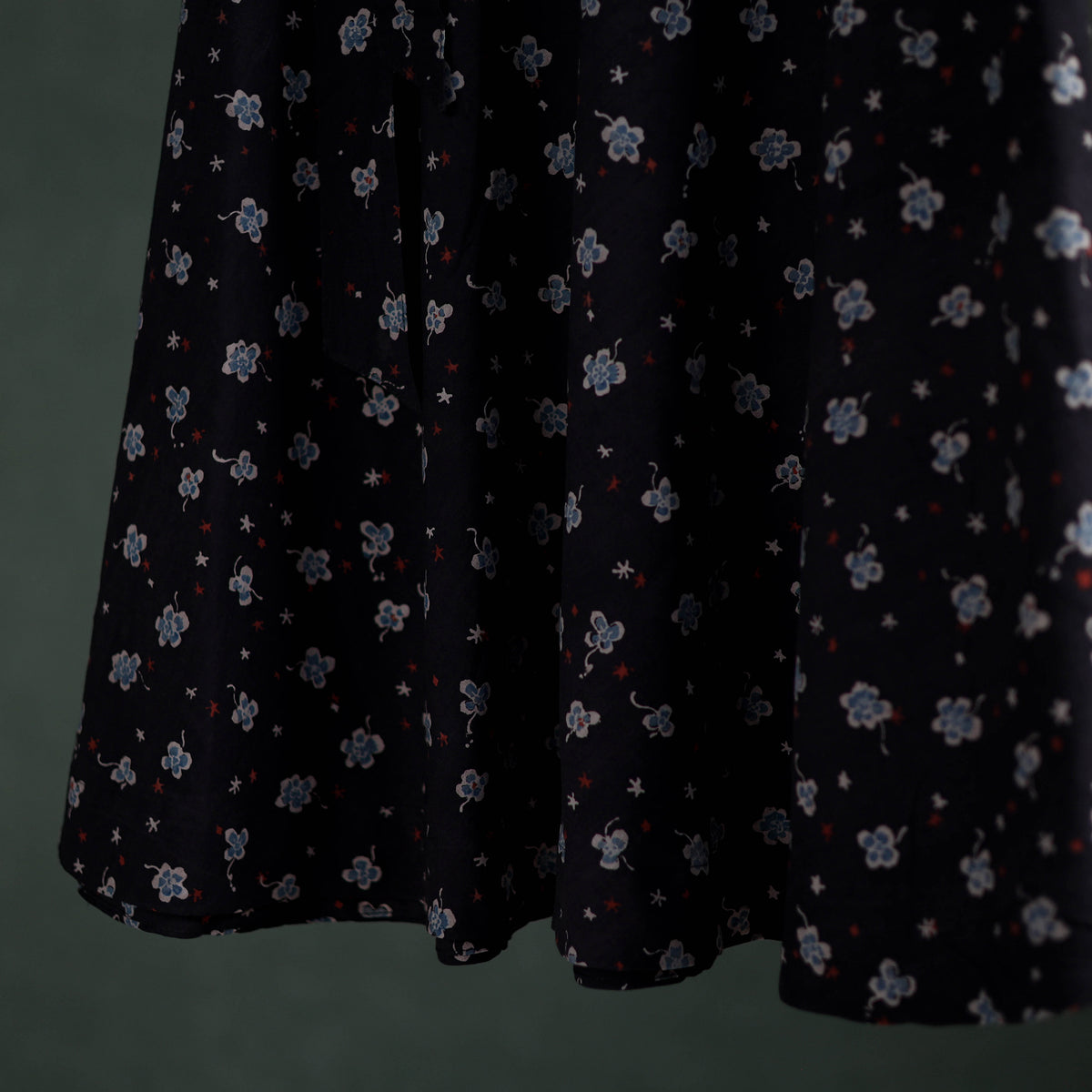 Ajrakh Hand Block Print Cotton Wrap Around Skirt 27