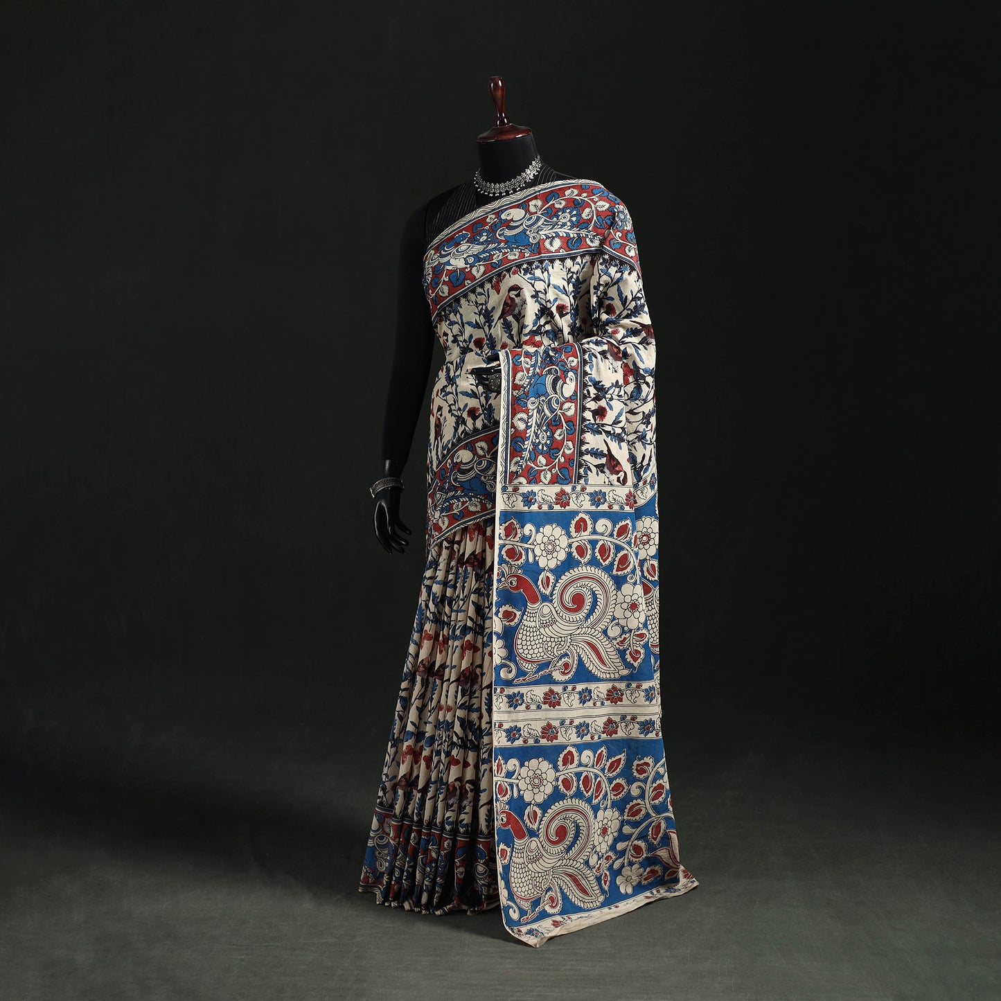 Kalamkari Printed Cotton Saree 23
