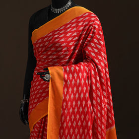 Pochampally Ikat Weave Mercerised Cotton Saree 24